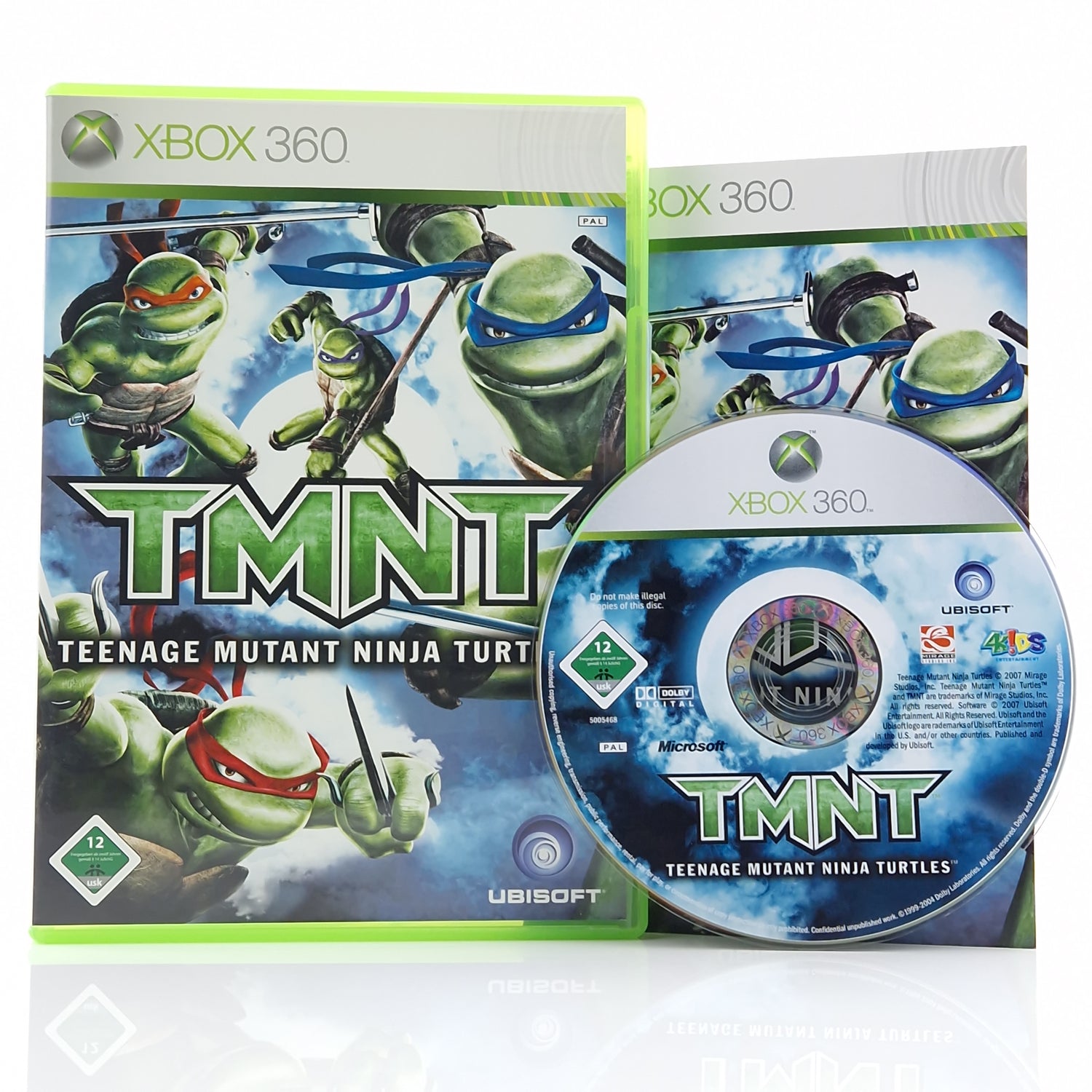 Xbox 360 Spiel : Teenage Mutant Ninja Turtles - CD Anleitung OVP PAL