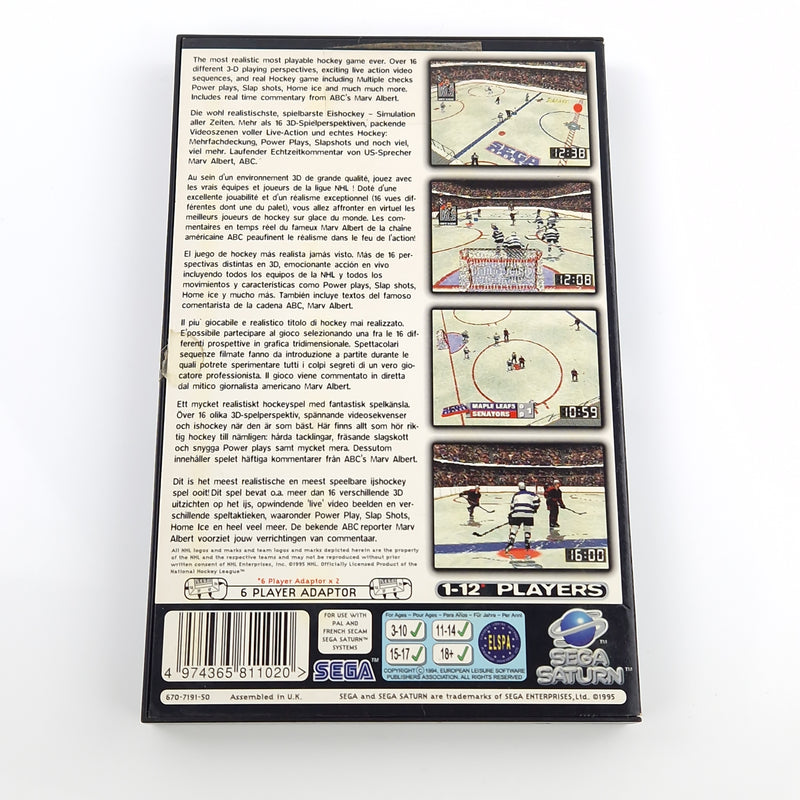 Sega Saturn Spiel : NHL All-Star Hockey - CD Ohne Anleitung OVP / Icehockey PAL