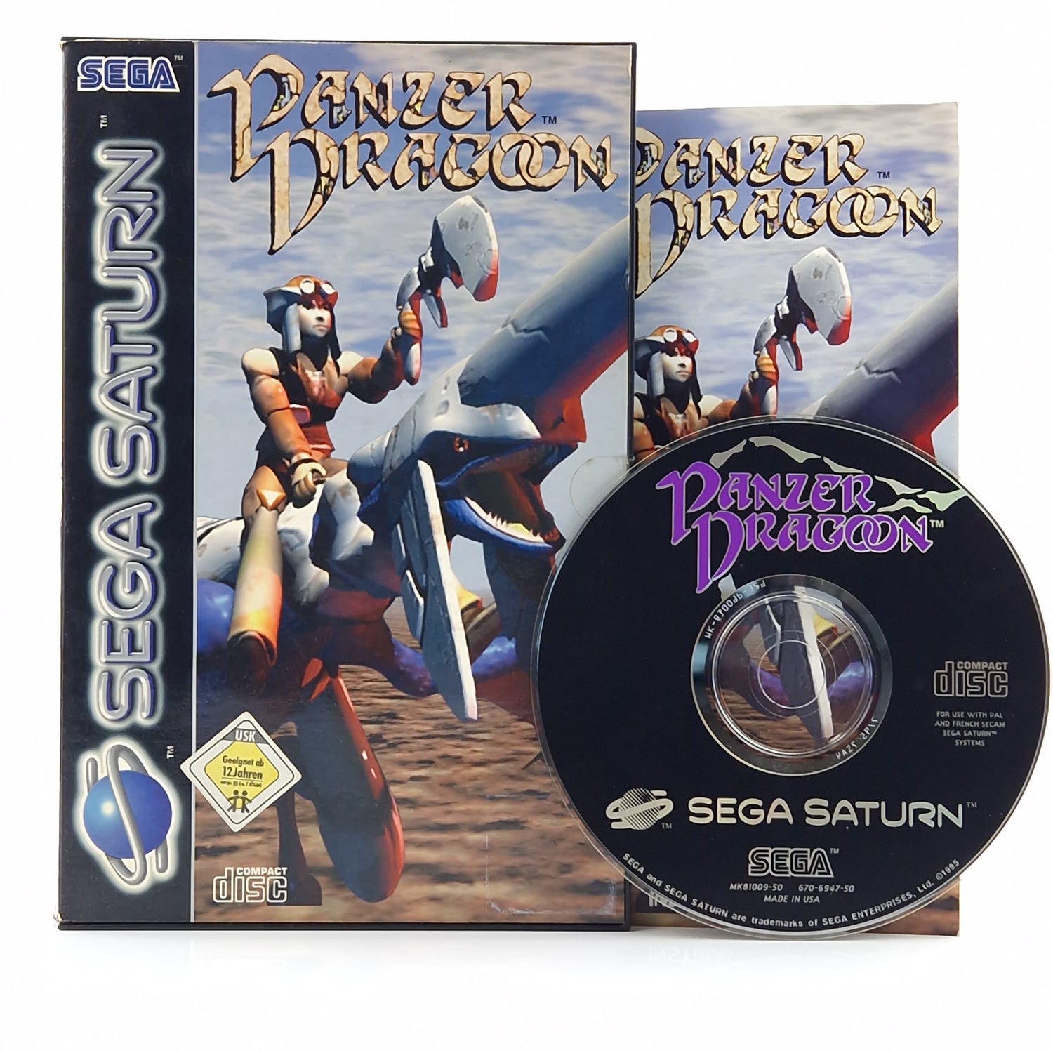 Sega Saturn Spiel : Panzer Dragoon - CD Disk OVP Anleitung PAL [2]