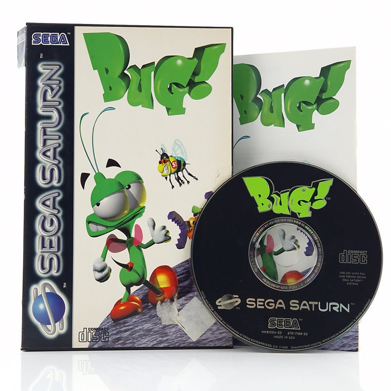 Sega Saturn Spiel : BUG ! - CD Disk OVP Anleitung | PAL Game