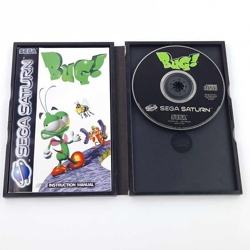 Sega Saturn Spiel : BUG ! - CD Disk OVP Anleitung | PAL Game