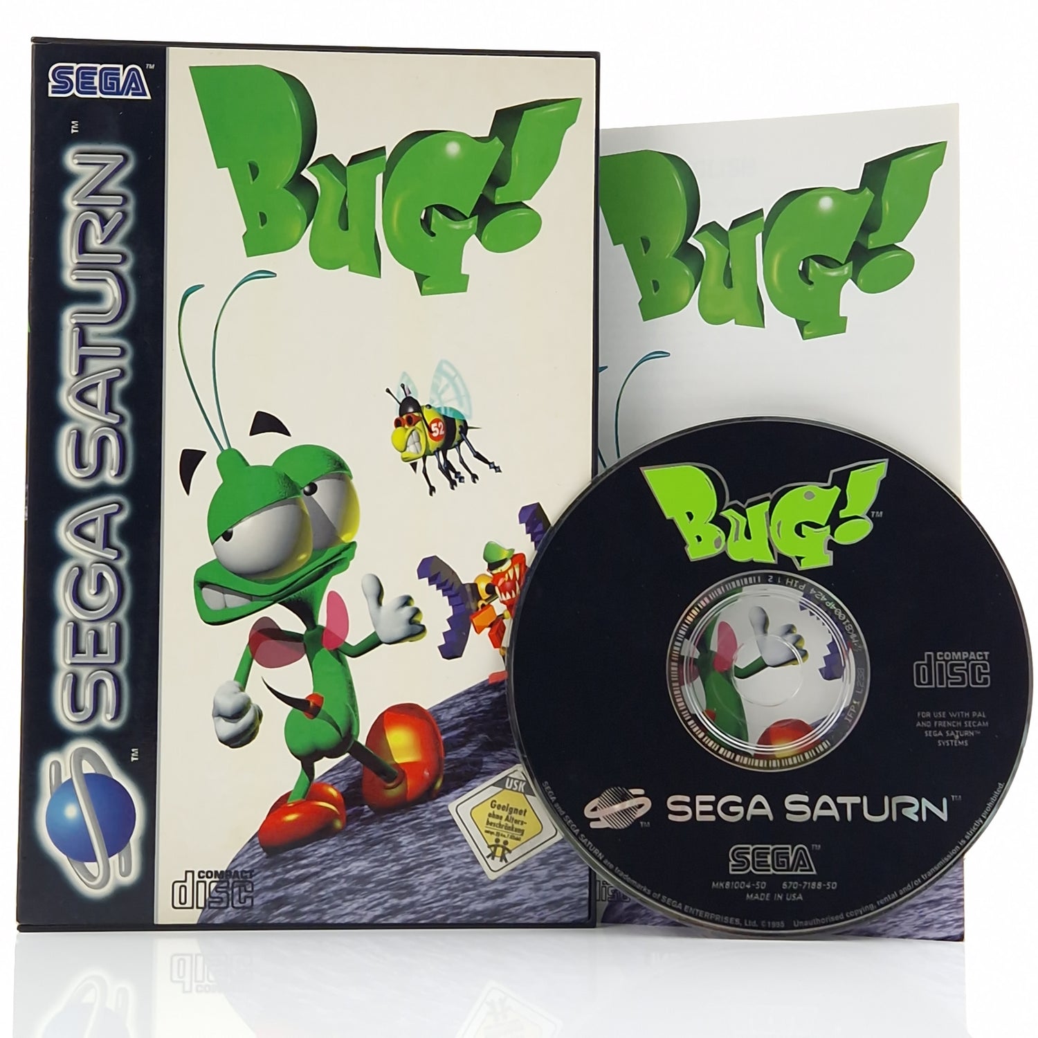 Sega Saturn Spiel : BUG ! - CD Disk OVP Anleitung | PAL Game [2]