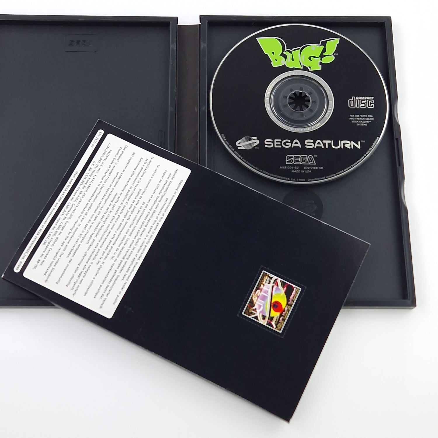 Sega Saturn Spiel : BUG ! - CD Disk OVP Anleitung | PAL Game [2]