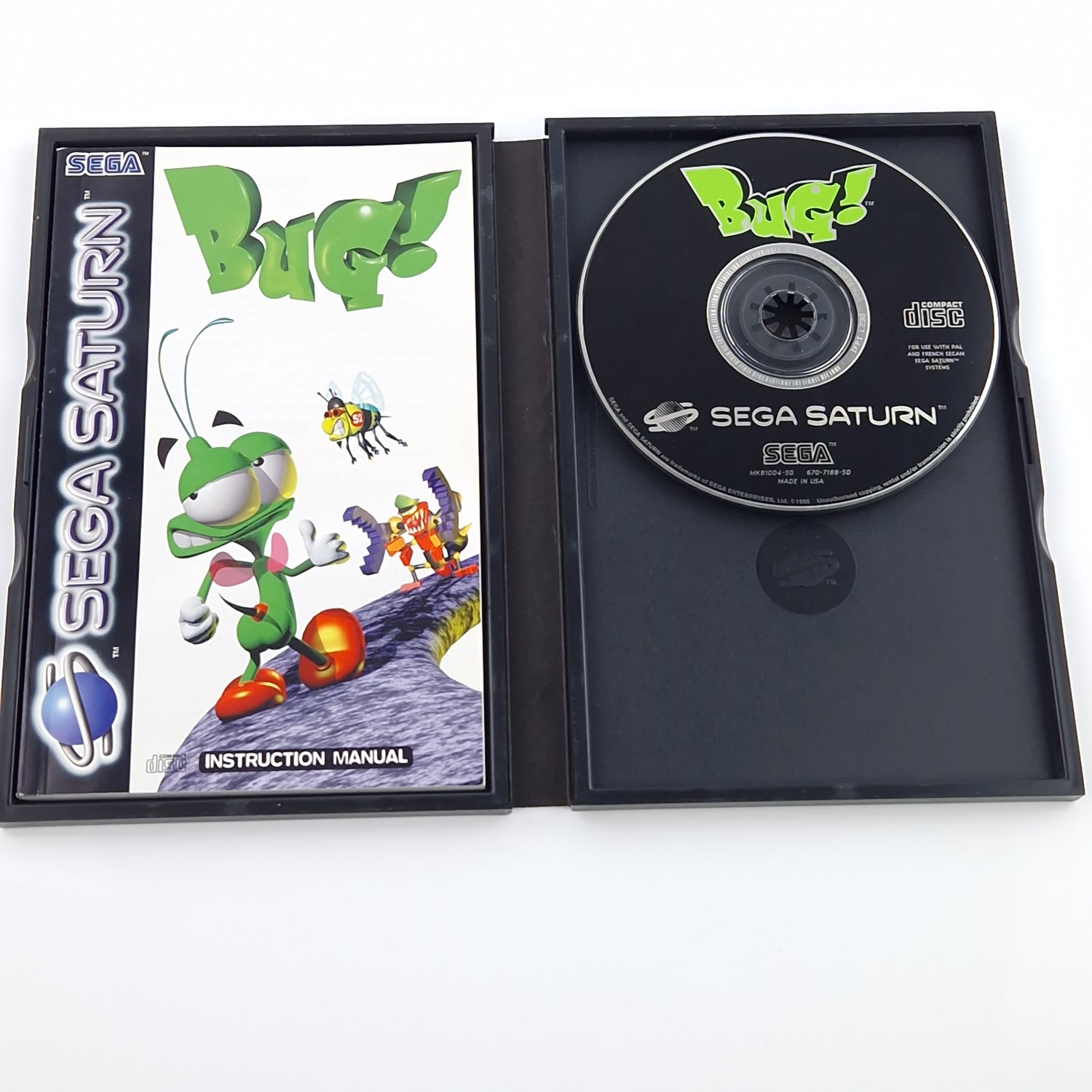 Sega Saturn Spiel : BUG ! - CD Disk OVP Anleitung | PAL Game [2]