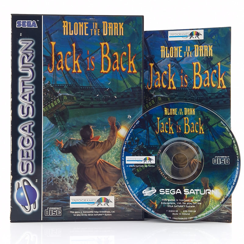 Sega Saturn Spiel : Alone in the Dark Jack is Back - CD Disk OVP Anleitung PAL