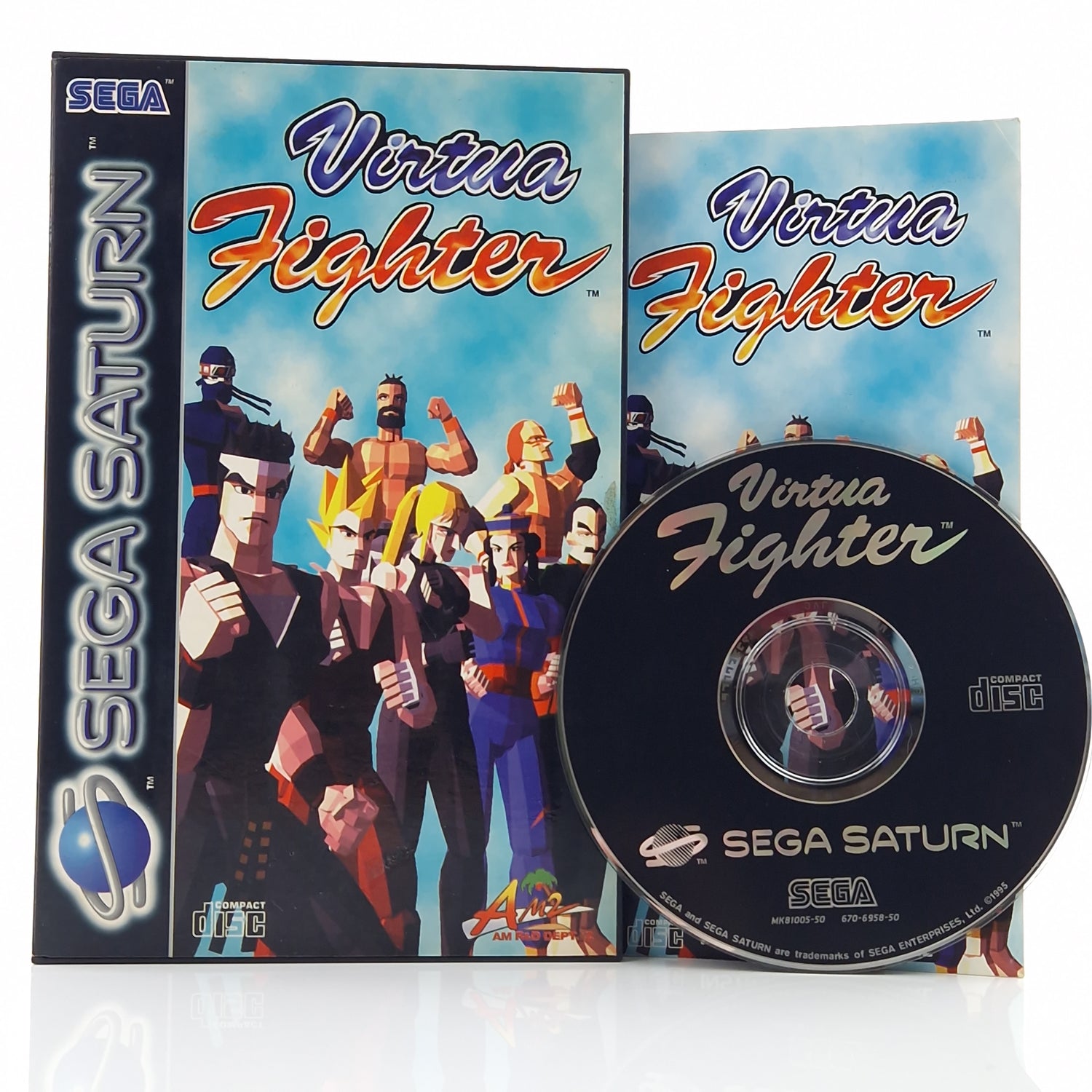 Sega Saturn Spiel : Virtua Fighter - CD Disk OVP Anleitung PAL Beat´em Up [2]