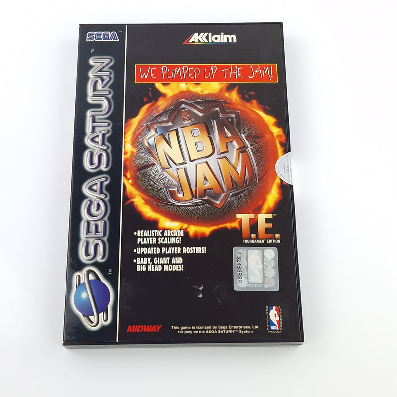 Sega Saturn Spiel : NBA JAM T.E. Tournament Edition - CD Disk OVP Anleitung PAL