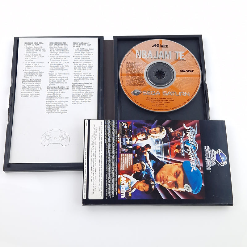 Sega Saturn Spiel : NBA JAM T.E. Tournament Edition - CD Disk OVP Anleitung PAL