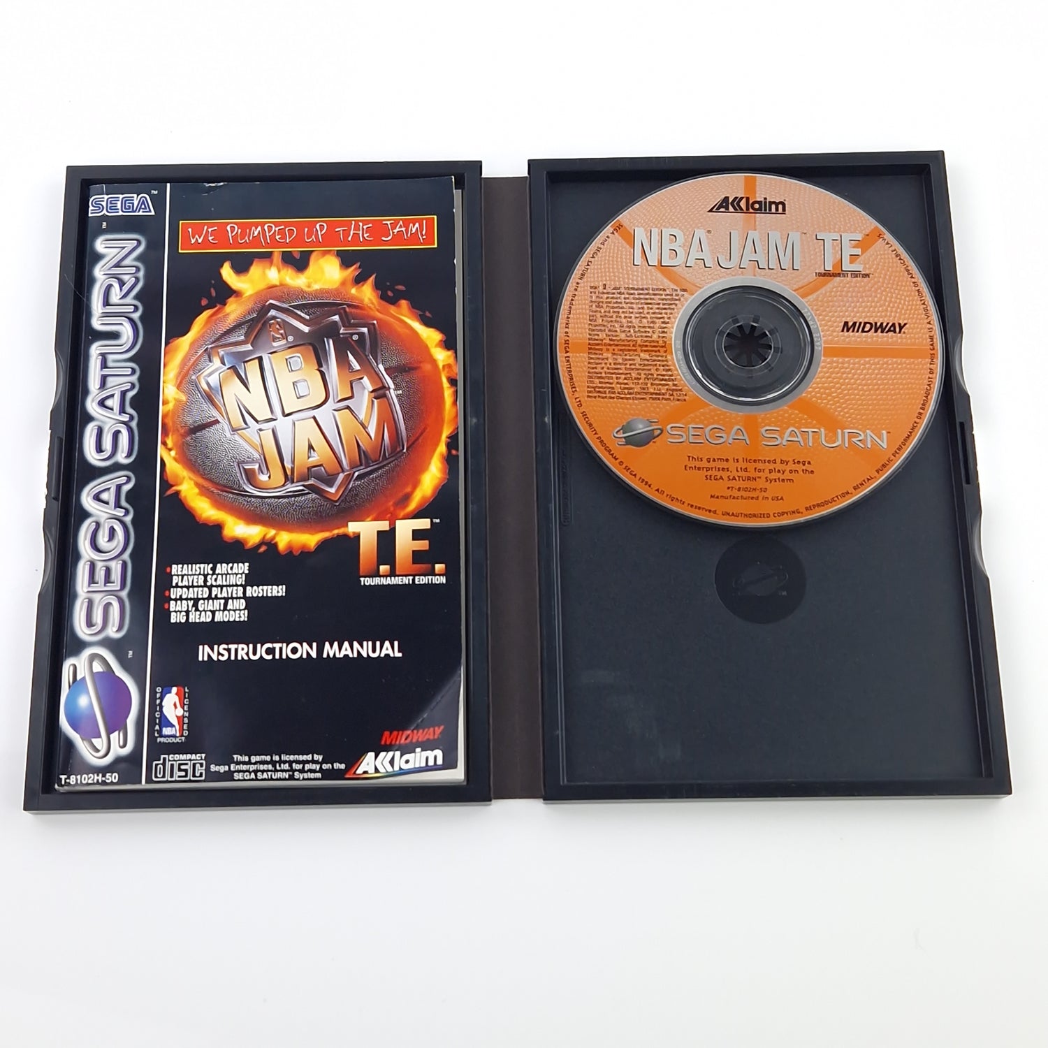 Sega Saturn Spiel : NBA JAM T.E. Tournament Edition - CD Disk OVP Anleitung PAL