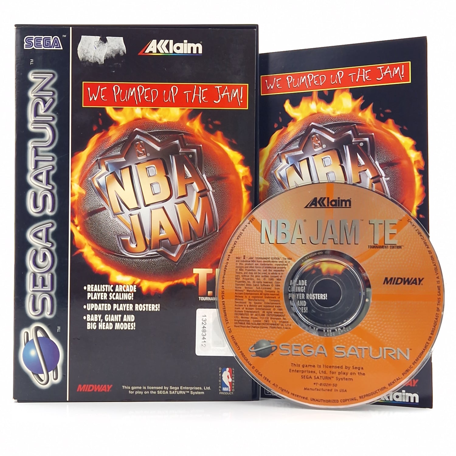 Sega Saturn Spiel : NBA JAM T.E. Tournament Edition - CD Disk OVP Anleitung [2]