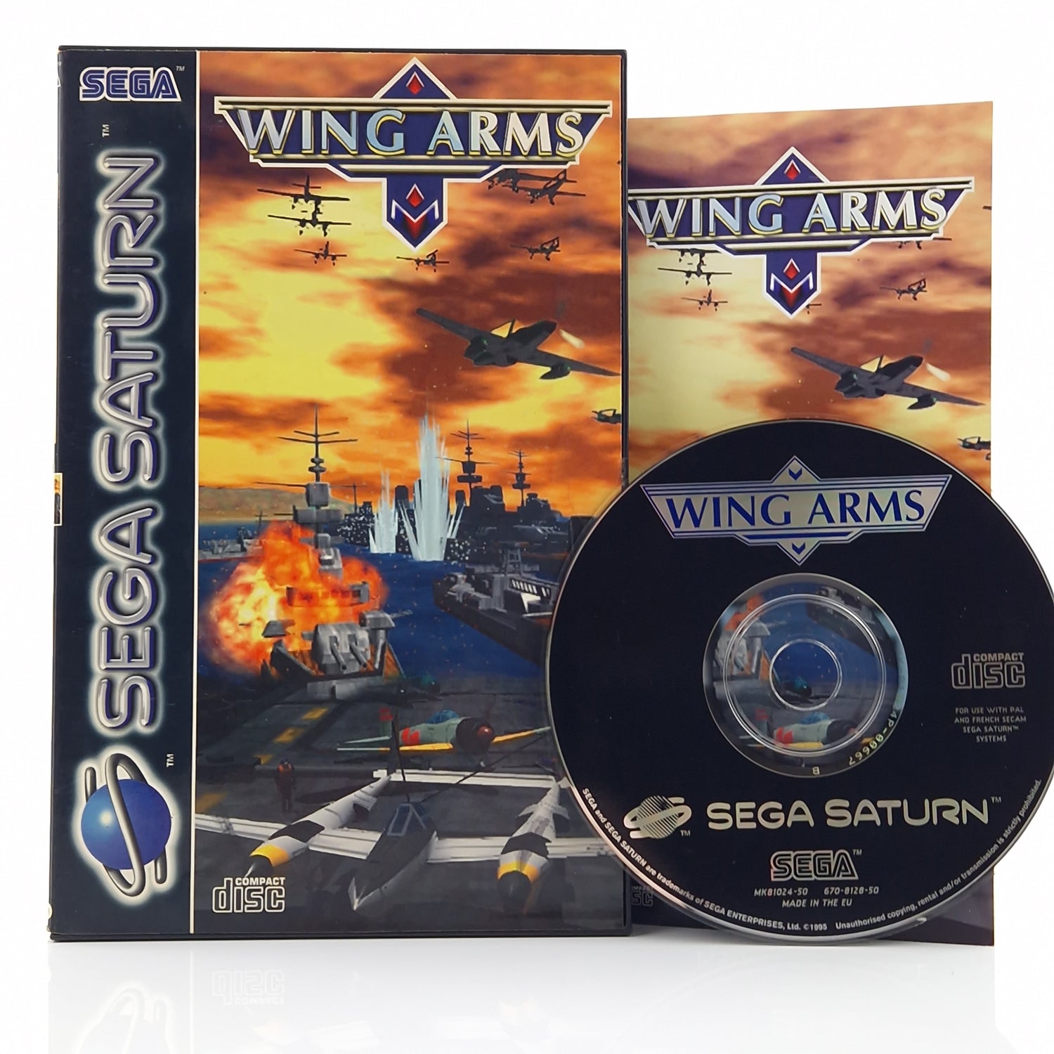 Sega Saturn Spiel : Wing Arms - CD Disk OVP Anleitung