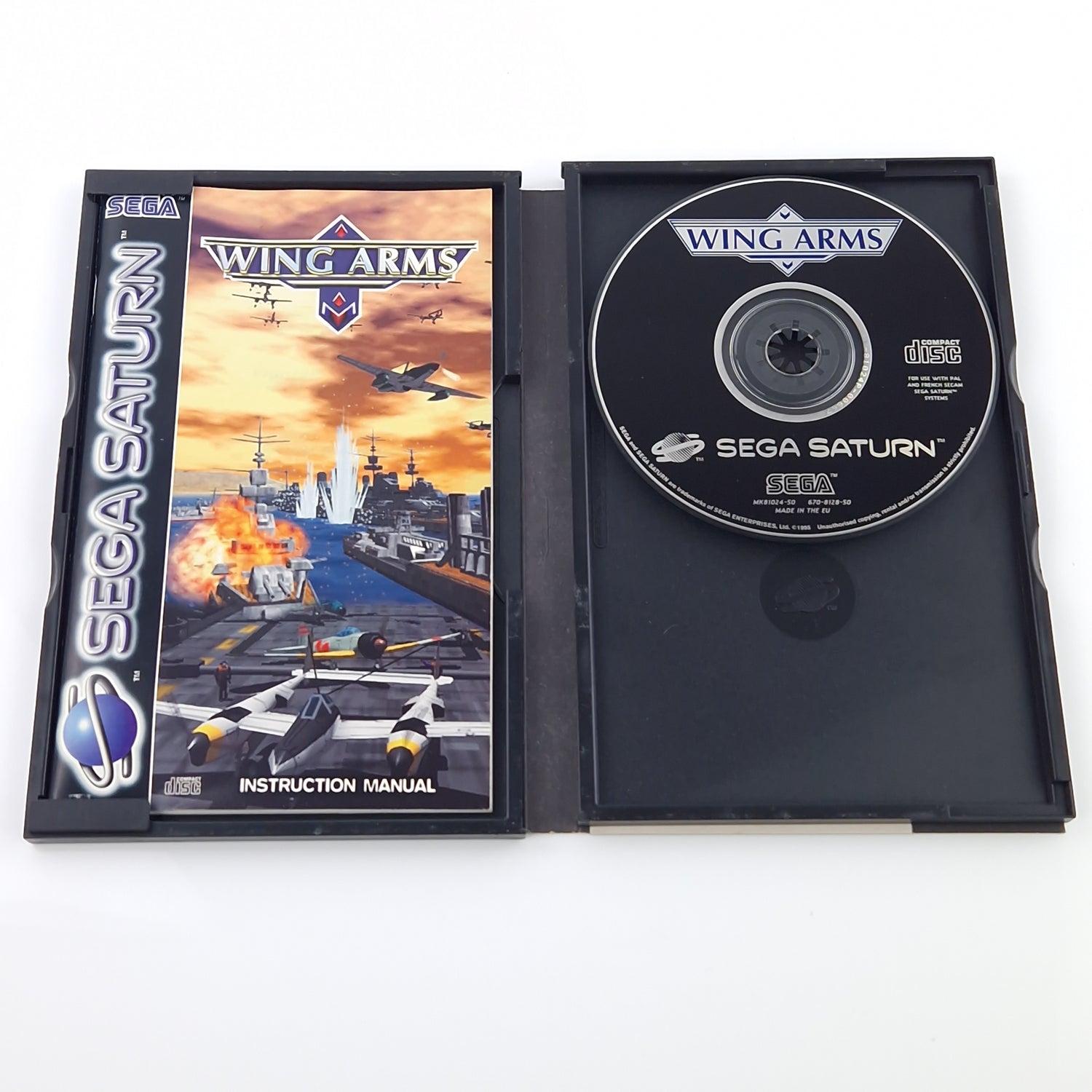 Sega Saturn Spiel : Wing Arms - CD Disk OVP Anleitung