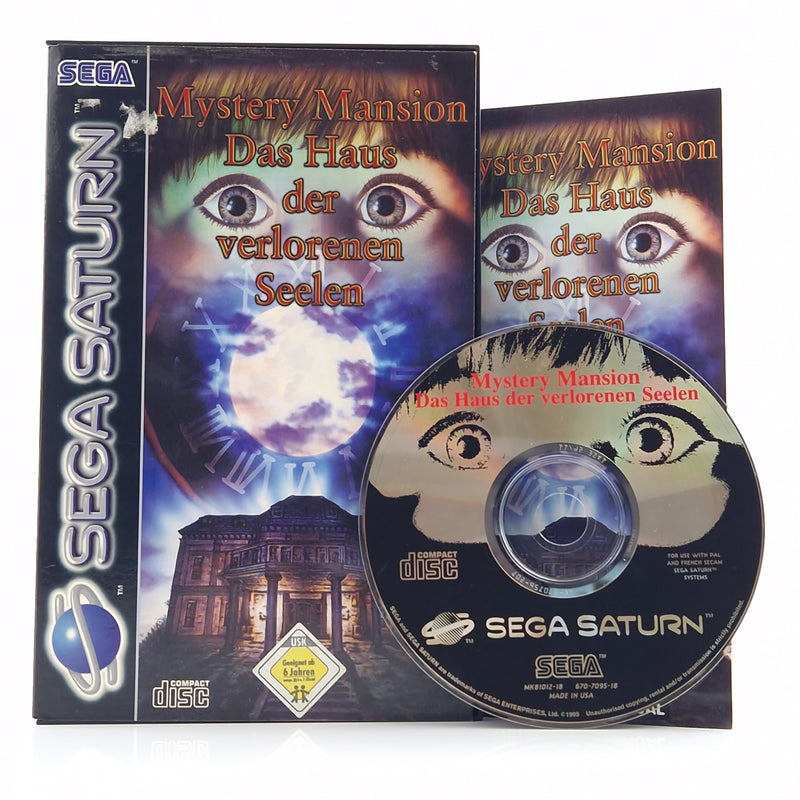 Sega Saturn Spiel : Mystery Mansion Das Haus der verlorenen Seelen - CD Anl OVP