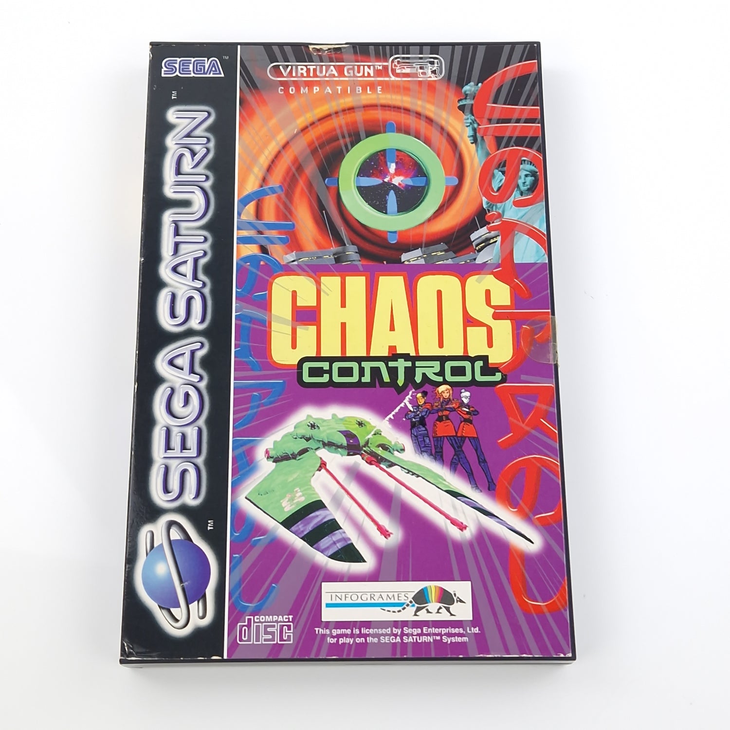 Sega Saturn Spiel : Chaos Control - CD Disk Anleitung OVP | PAL Game