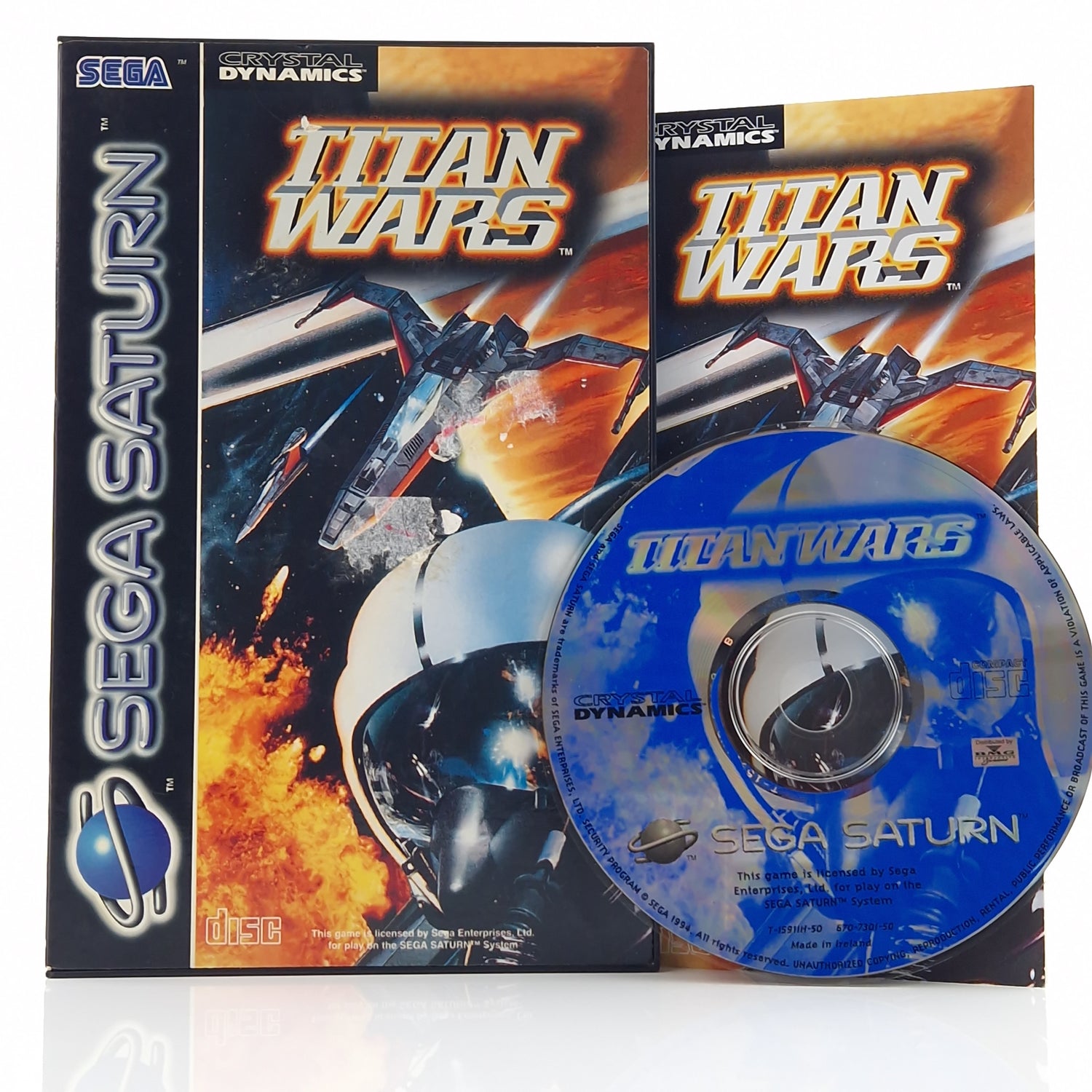 Sega Saturn Spiel : Titan Wars - CD Disk Anleitung OVP | PAL Game