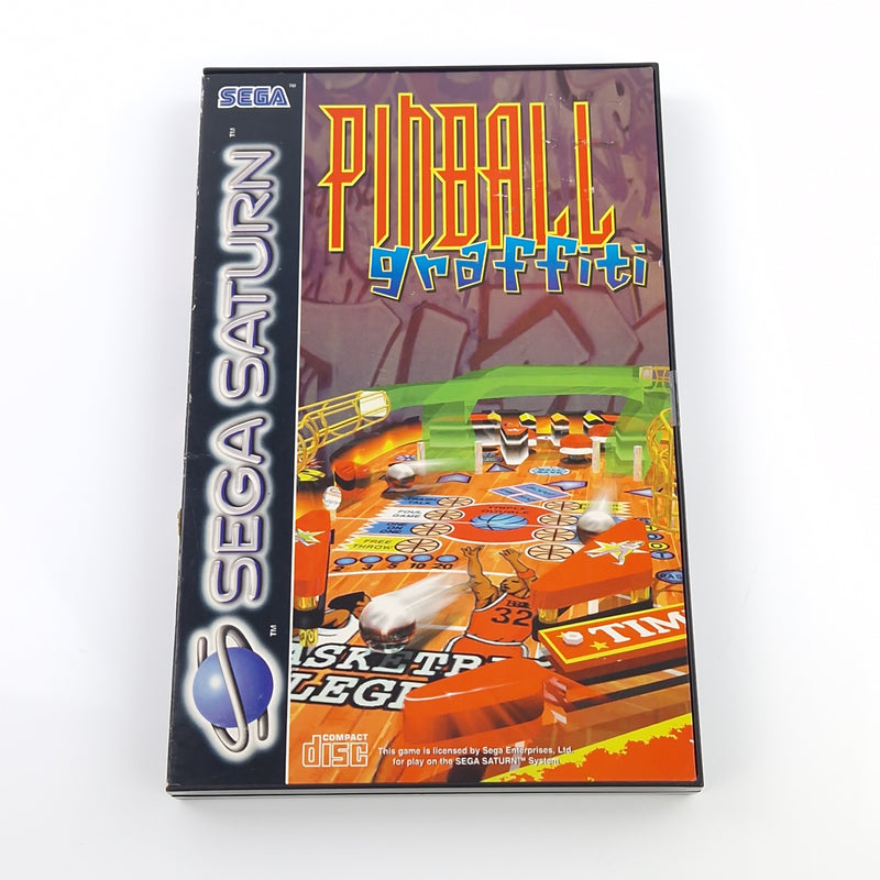 Sega Saturn Spiel : Pinball Graffiti - CD Disk Anleitung OVP | PAL Game