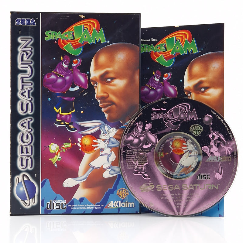 Sega Saturn Spiel : Space Jam - CD Disk Anleitung OVP | PAL Basketball