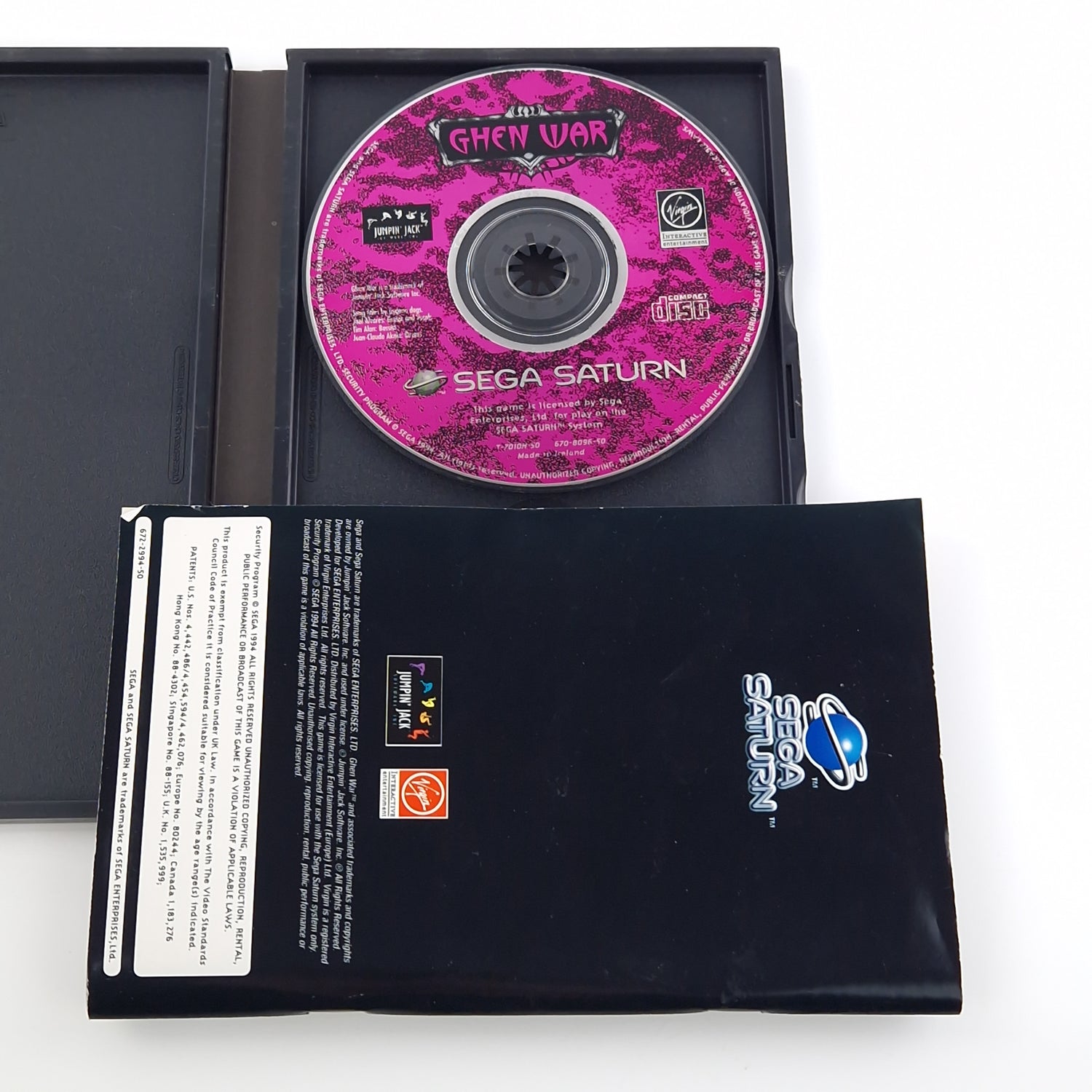 Sega Saturn Spiel : Ghen War - CD Disk Anleitung OVP | PAL