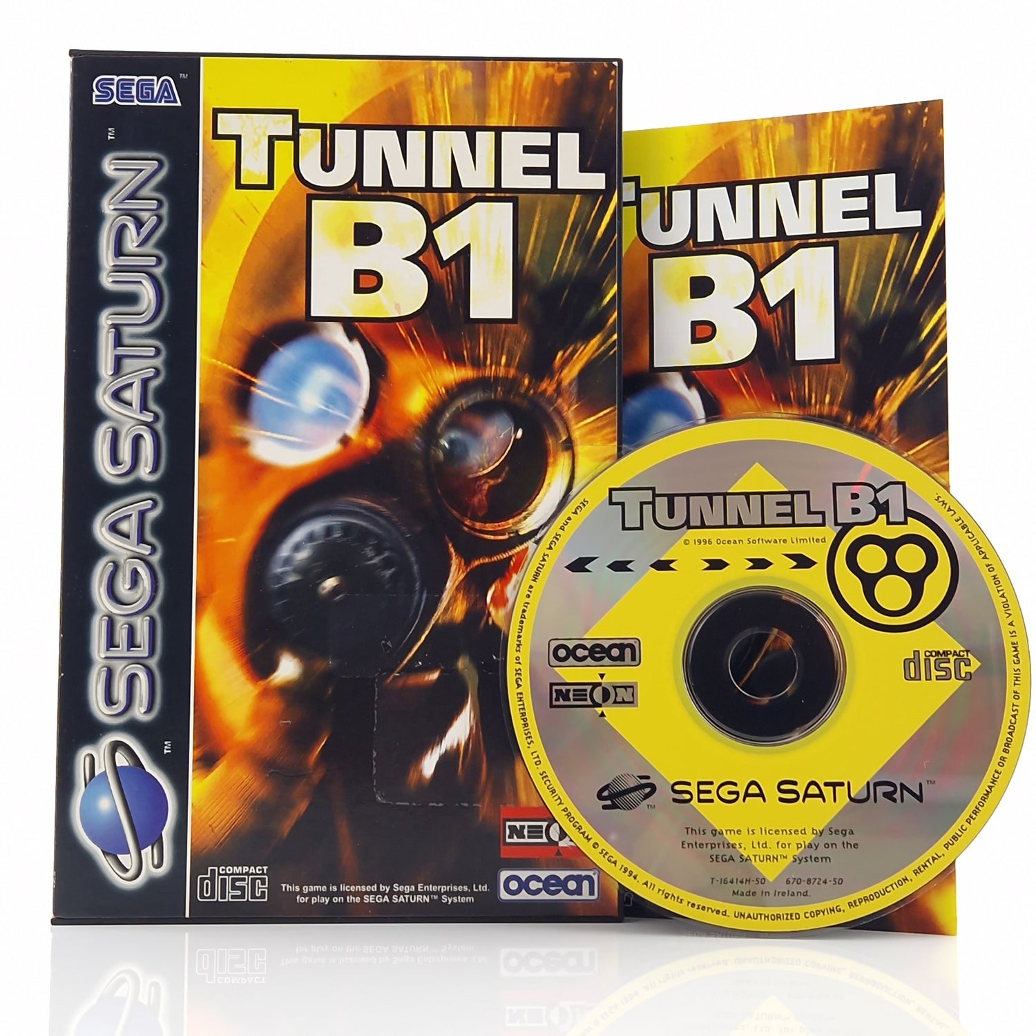 Sega Saturn Spiel : Tunnel B1 - CD Disk Anleitung OVP | PAL Ocean