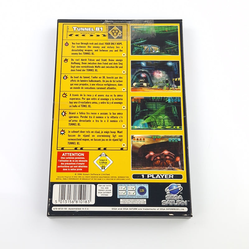 Sega Saturn Spiel : Tunnel B1 - CD Disk Anleitung OVP | PAL Ocean