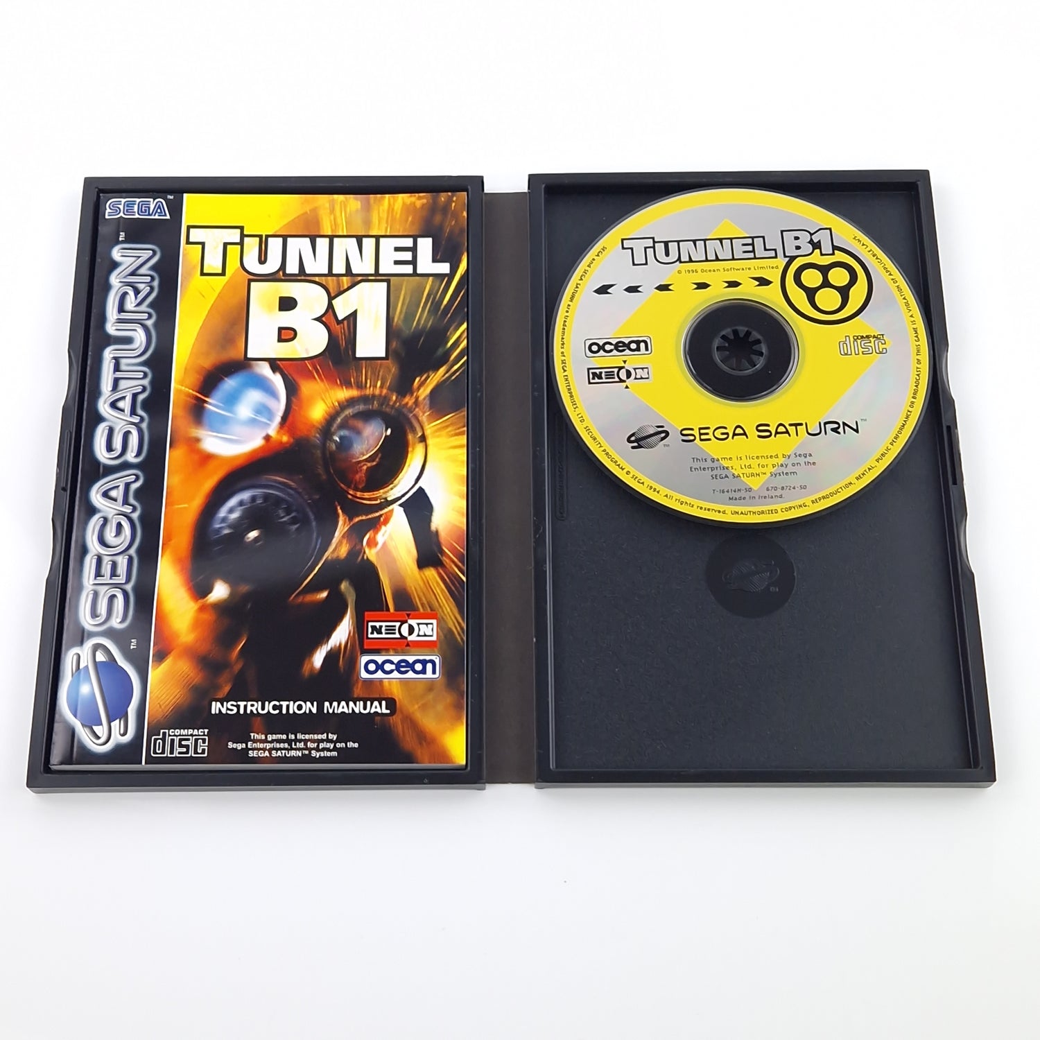 Sega Saturn Spiel : Tunnel B1 - CD Disk Anleitung OVP | PAL Ocean