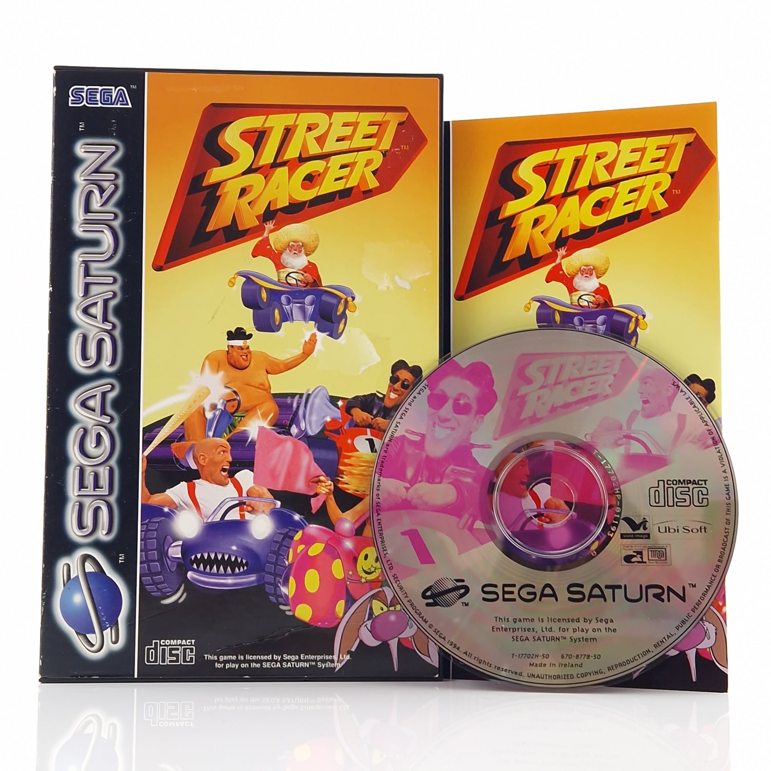 Sega Saturn Spiel : Street Racer - CD Disk Anleitung OVP | PAL