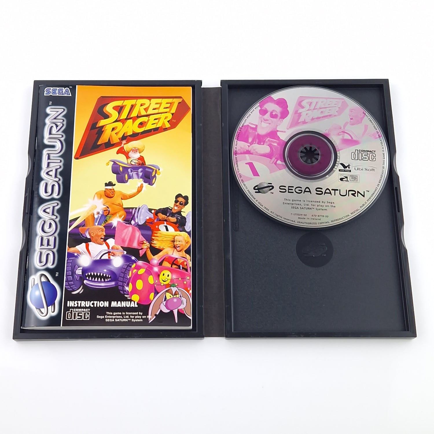 Sega Saturn Spiel : Street Racer - CD Disk Anleitung OVP | PAL