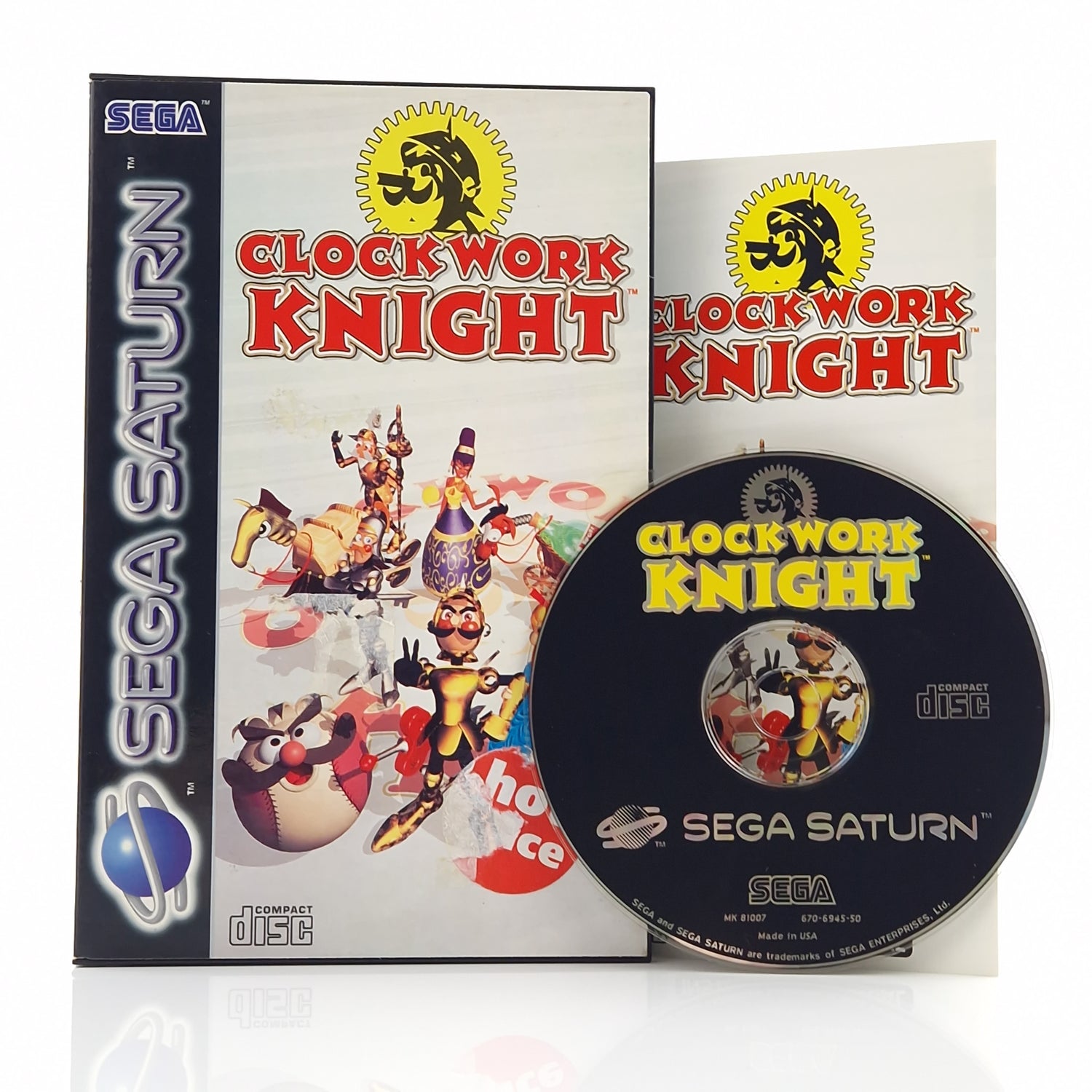 Sega Saturn Spiel : Clockwork Knight - CD Disk Anleitung OVP | PAL