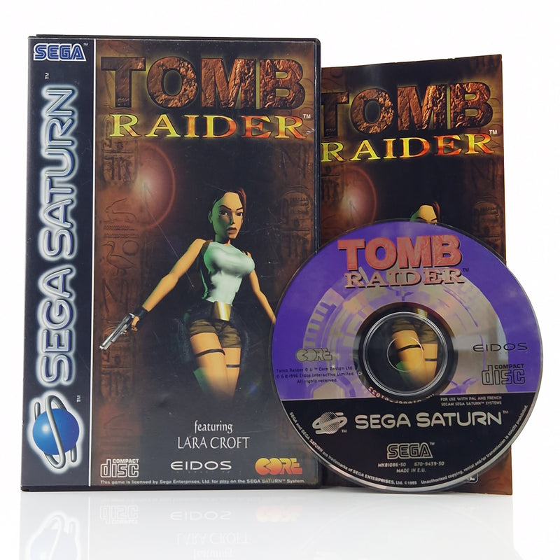 Sega Saturn Spiel : Tomb Raider featuring Lara Croft - CD Anleitung OVP PAL