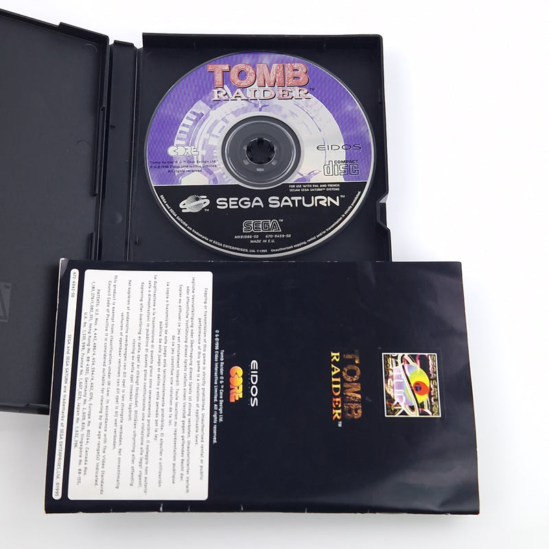 Sega Saturn Spiel : Tomb Raider featuring Lara Croft - CD Anleitung OVP PAL