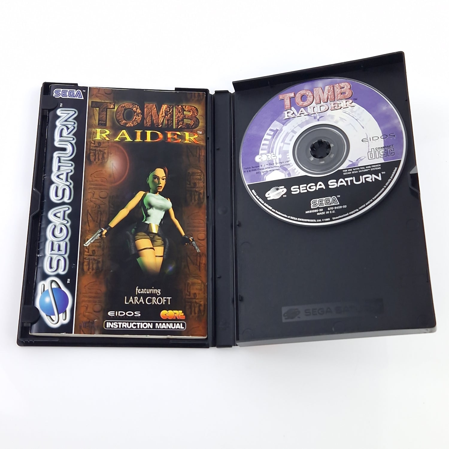 Sega Saturn Spiel : Tomb Raider featuring Lara Croft - CD Anleitung OVP PAL