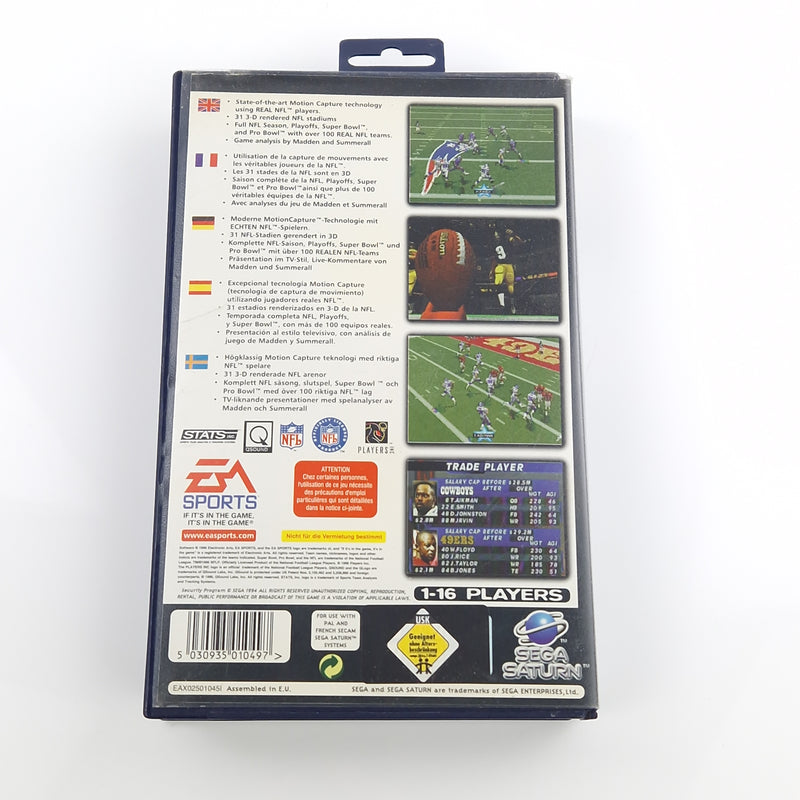 Sega Saturn Spiel : MADDEN NFL 97 - Disk CD Anleitung OVP | PAL Football