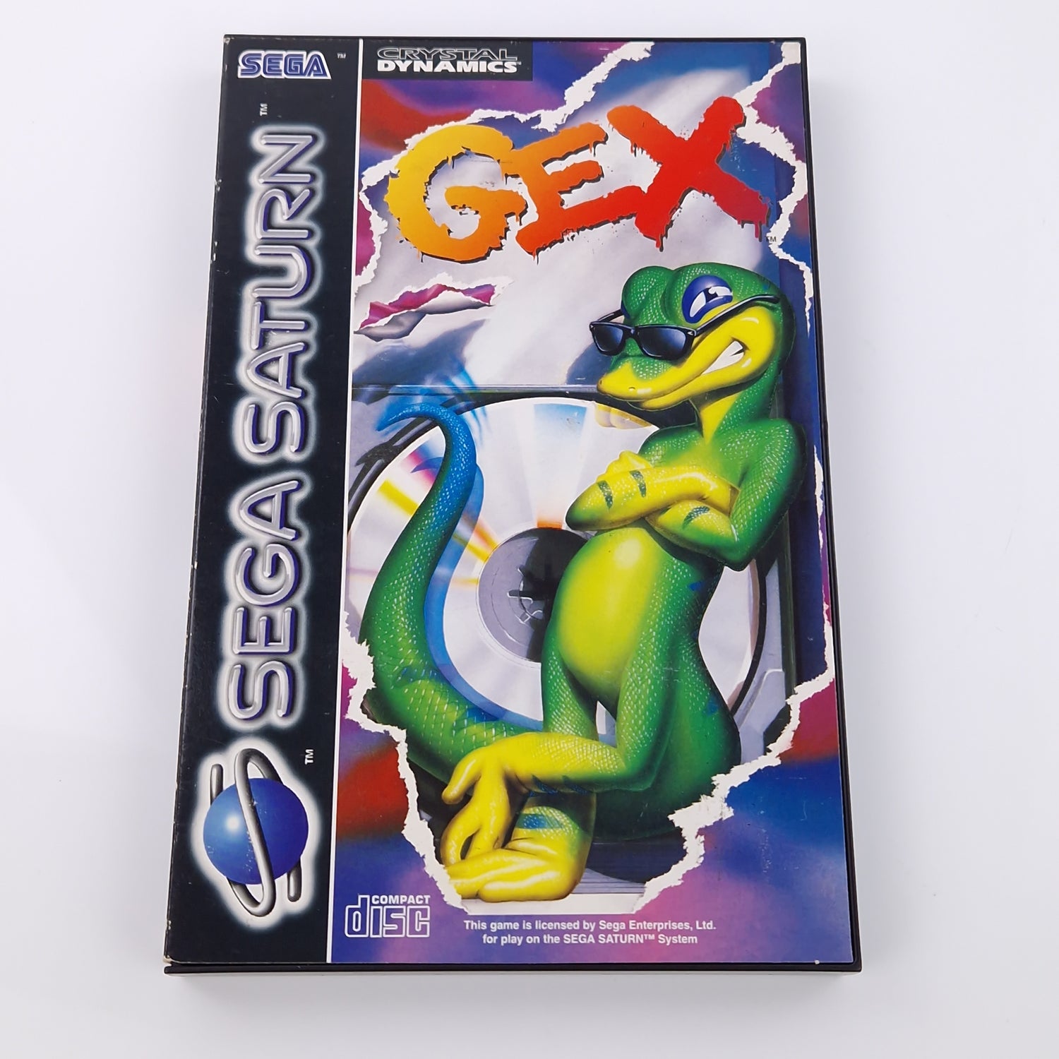 Sega Saturn Spiel : GEX - CD Disk Anleitung OVP / Crystal Dynamics Game PAL