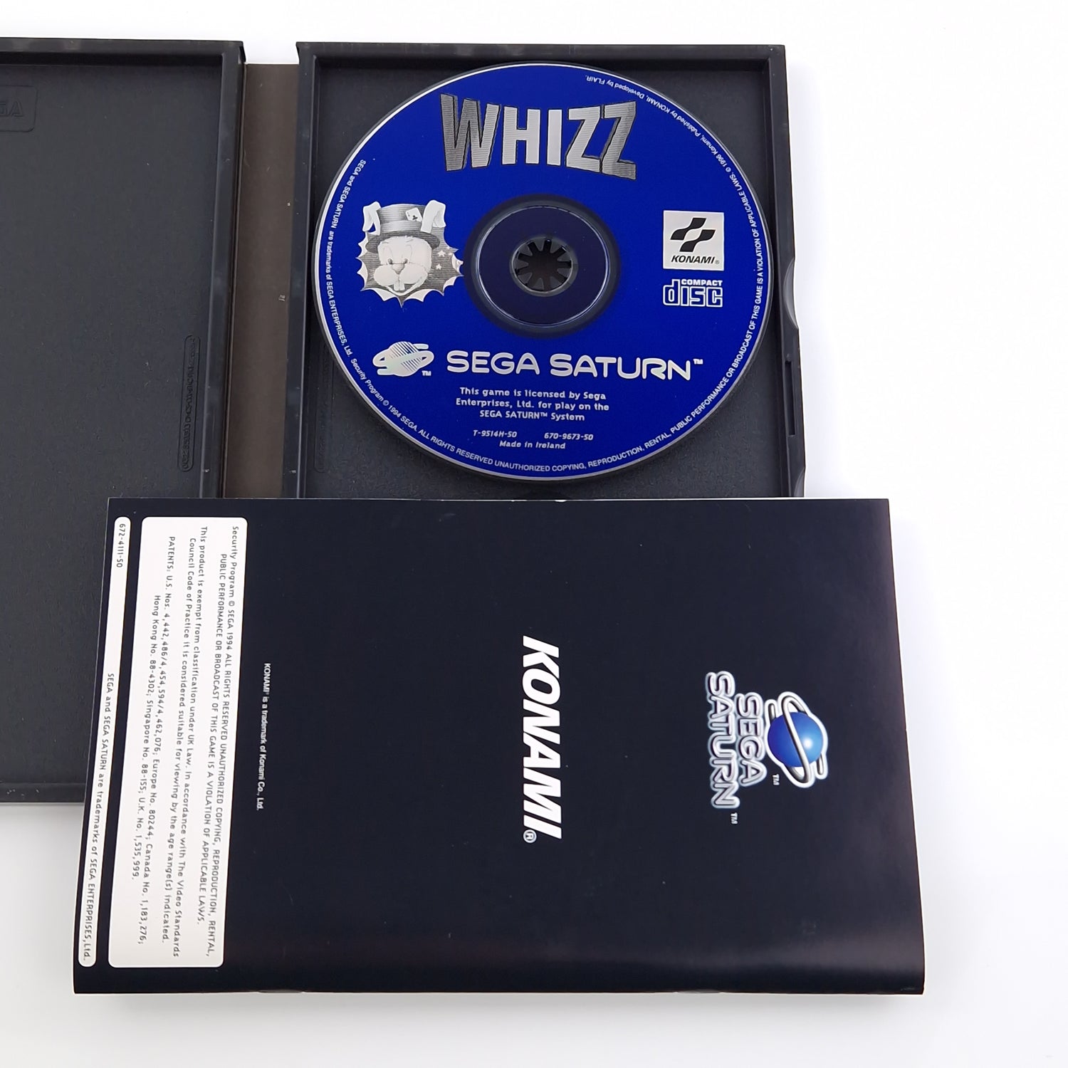 Sega Saturn Spiel : WHIZZ - CD Disk Anleitung OVP / Konami Game PAL