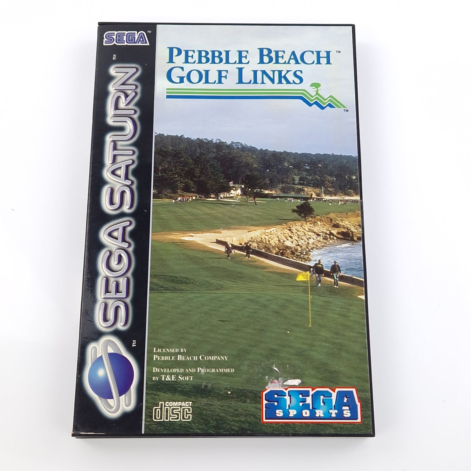 Sega Saturn Spiel : Pebble Beach Golf Links - CD Disk Anleitung OVP / Game PAL