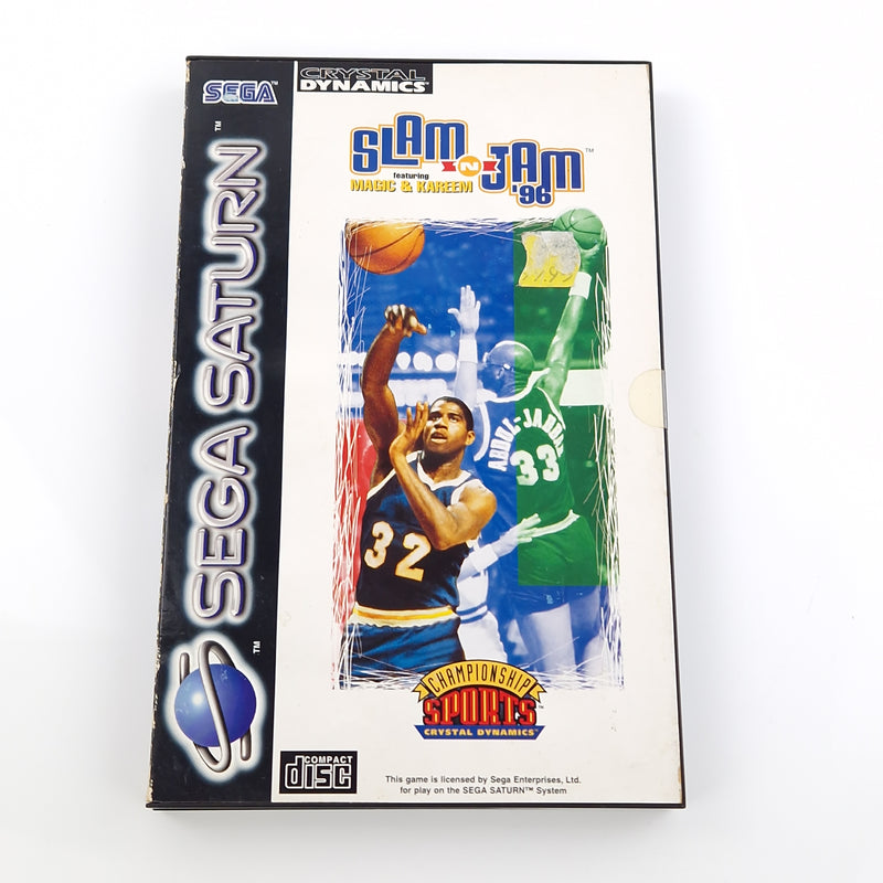 Sega Saturn Spiel : Slam N Jam 96 - CD Disk Anleitung OVP / Basketball Game PAL