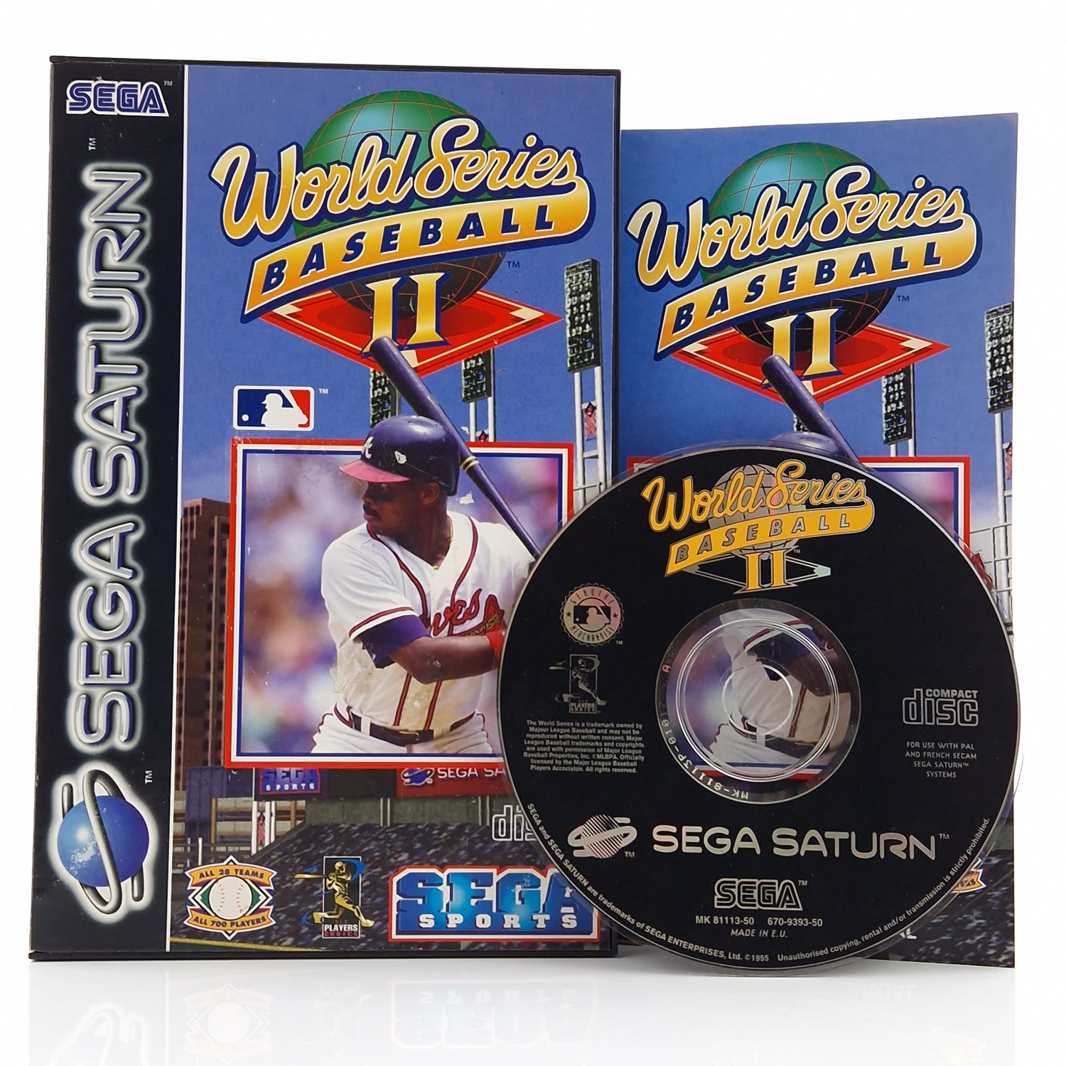 Sega Saturn Spiel : World Series Baseball II - CD Disk Anleitung OVP / PAL