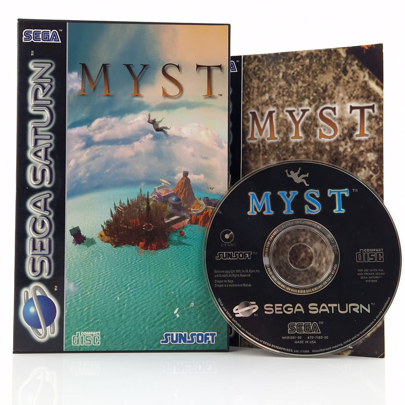 Sega Saturn Spiel : MYST - CD Disk Anleitung OVP / PAL Sunsoft Game