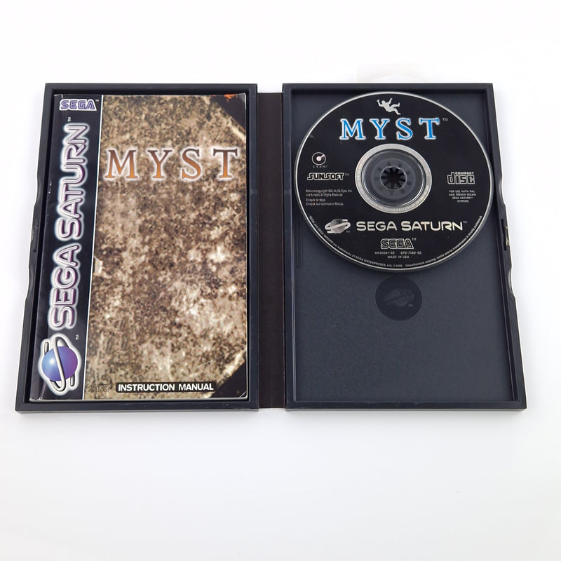 Sega Saturn Spiel : MYST - CD Disk Anleitung OVP / PAL Sunsoft Game