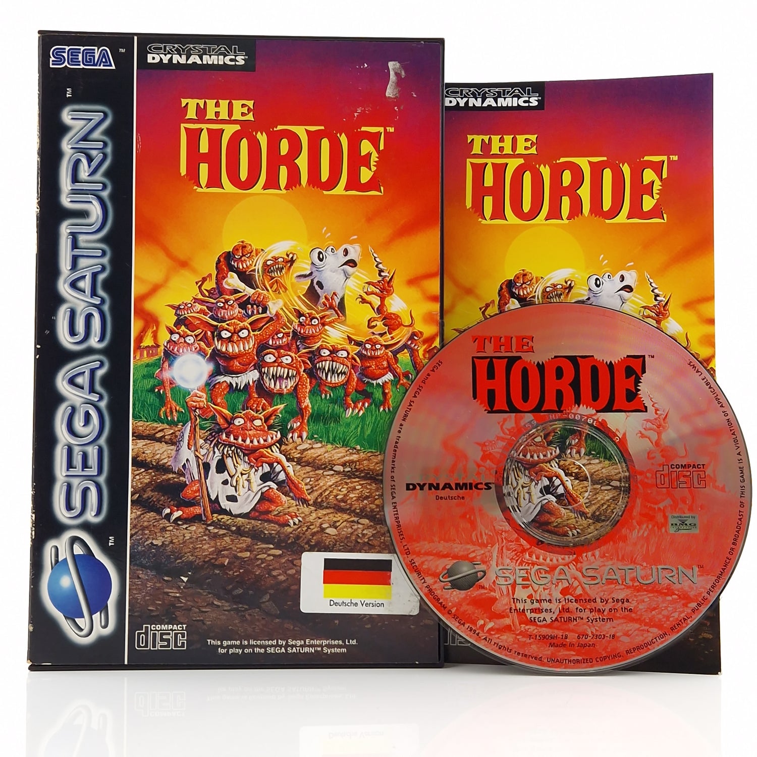 Sega Saturn Spiel : The Horde - CD Disk Anleitung OVP / PAL Crystal Dynamics