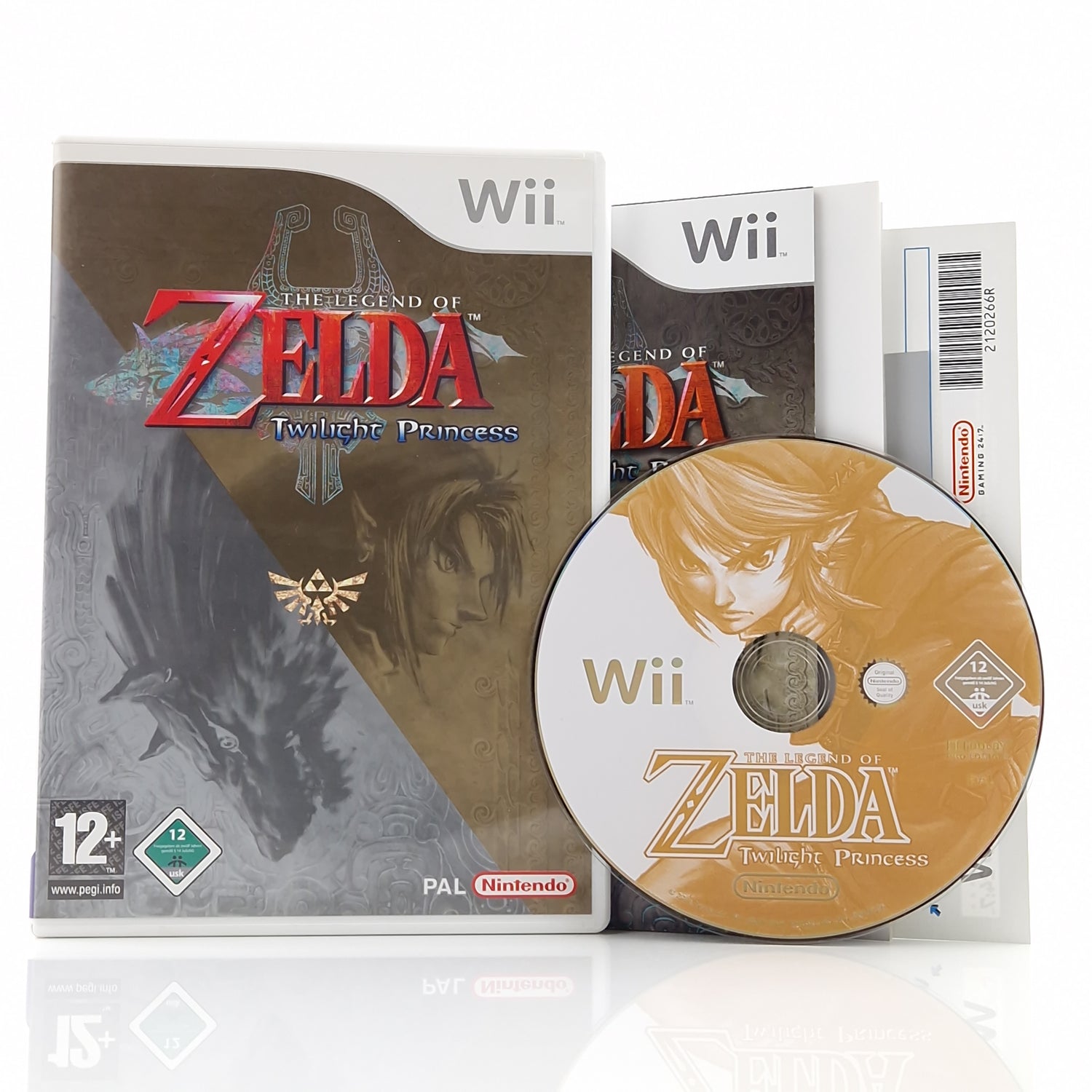 Nintendo Wii Spiel : Zelda Twilight Princess - mit allen Begleitheften OVP PAL