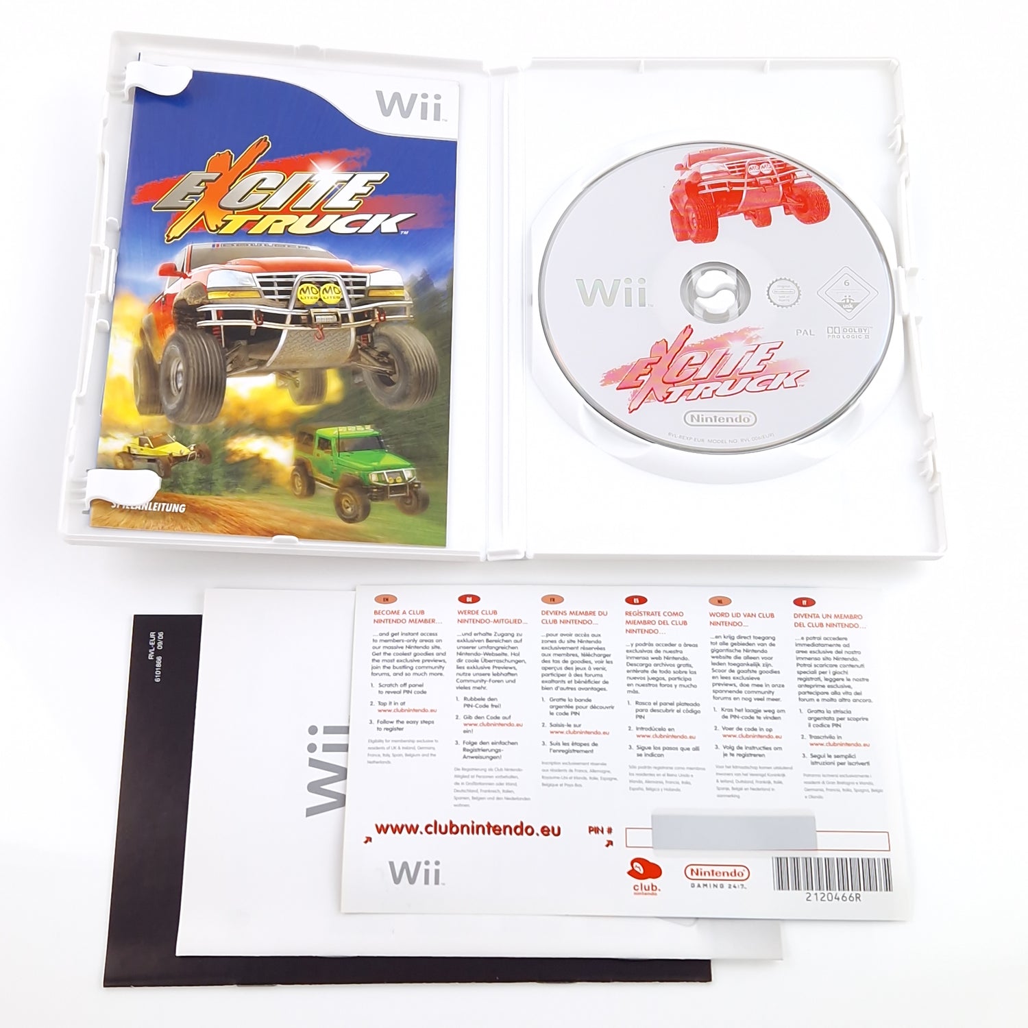 Nintendo Wii Spiel : Excite Truck - CD Disk Anleitung OVP / Wii U kompatibel PAL