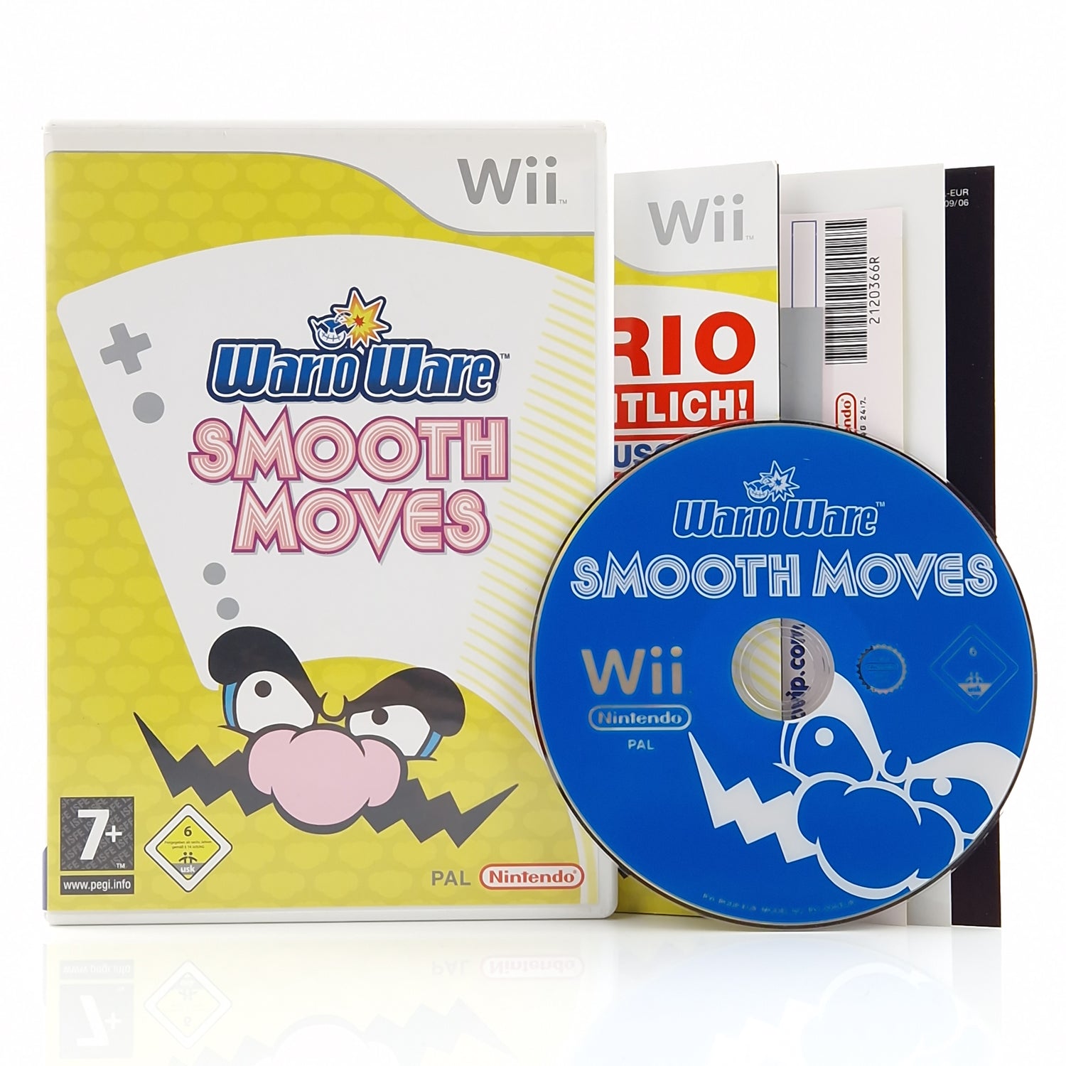 Nintendo Wii Spiel : Warioware Smooth Moves  - CD Anleitung OVP / Wii U kompa.