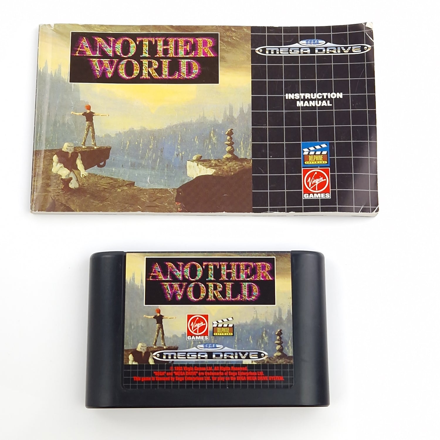 Sega Mega Drive Spiel : Another World - MD Modul + Anleitung PAL