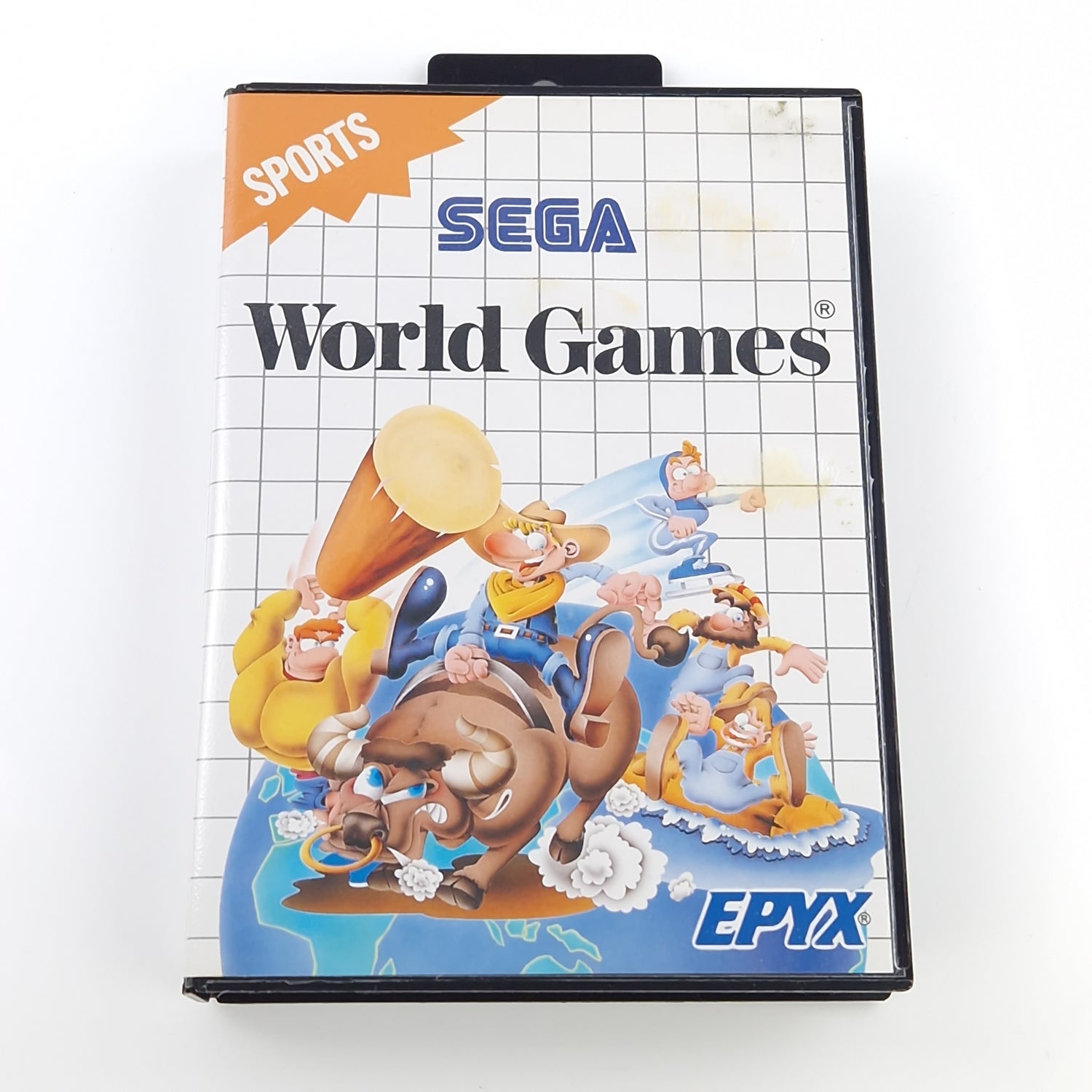 Sega Master System Spiel : World Games - MD Modul Cartridge OVP ohne Anleitung