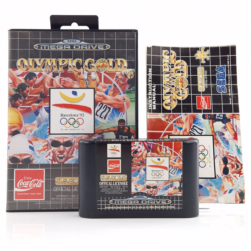 Sega Mega Drive Spiel : Olympic Gold Barcelona 92 - MD Modul Anleitung OVP PAL