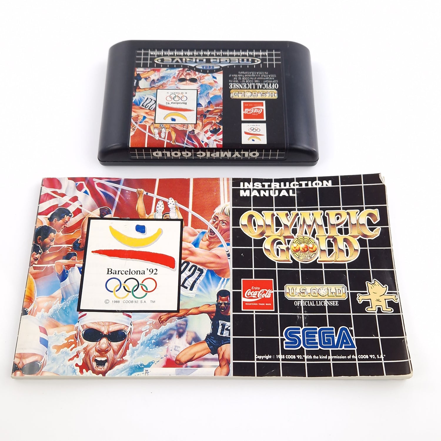 Sega Mega Drive Spiel : Olympic Gold Barcelona 92 - MD Modul Anleitung OVP PAL