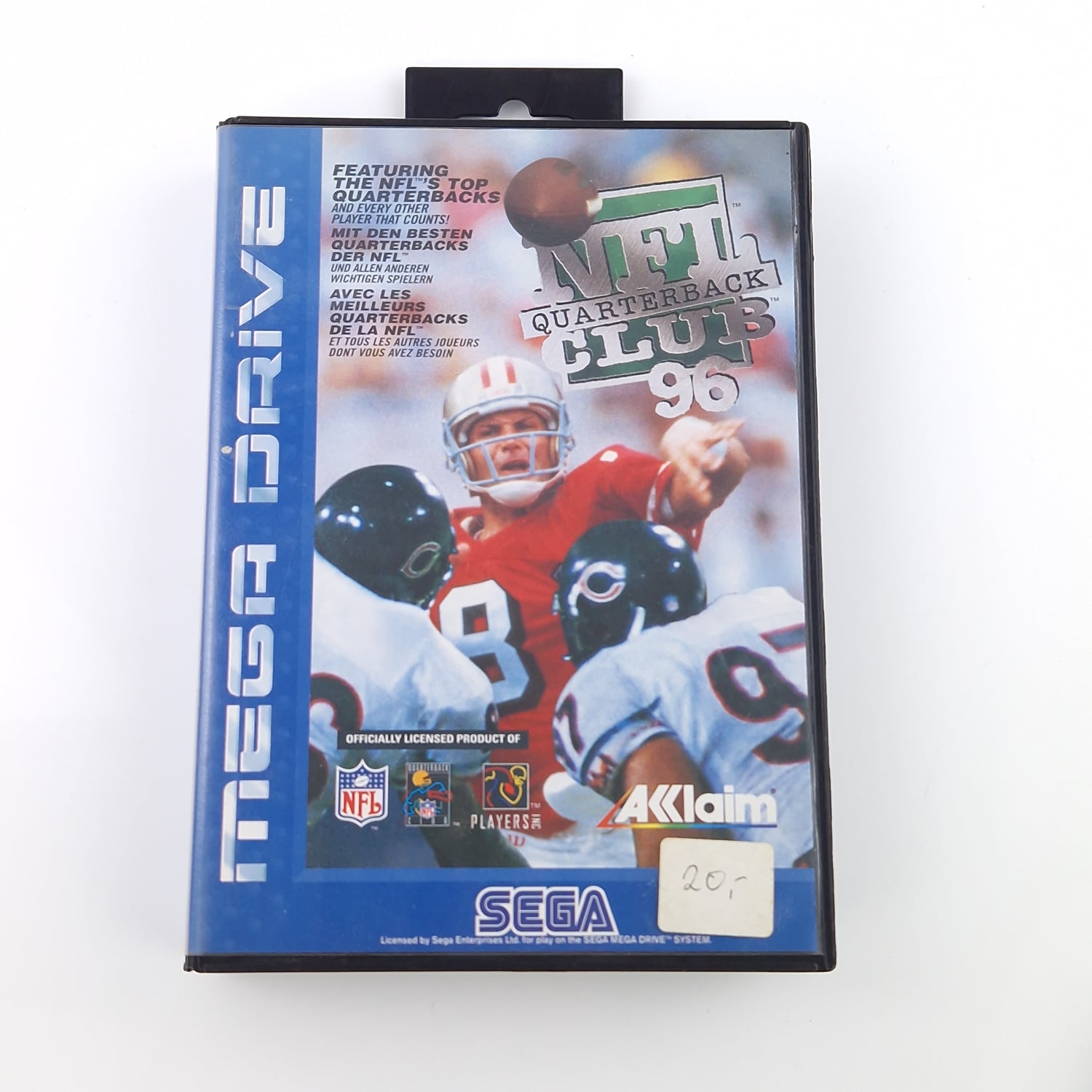 Sega Mega Drive Spiel : NFL Quarterback Club 96 - MD Modul Anleitung OVP PAL