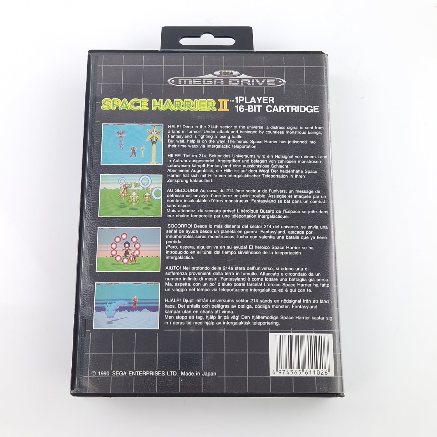 Sega Mega Drive Spiel : Space Harrier II - MD Modul Anleitung OVP PAL