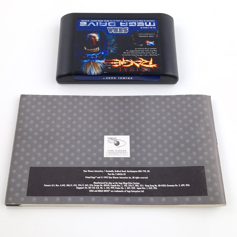 Sega Mega Drive Spiel : Primal Rage - MD Cartridge Modul Anleitung OVP PAL